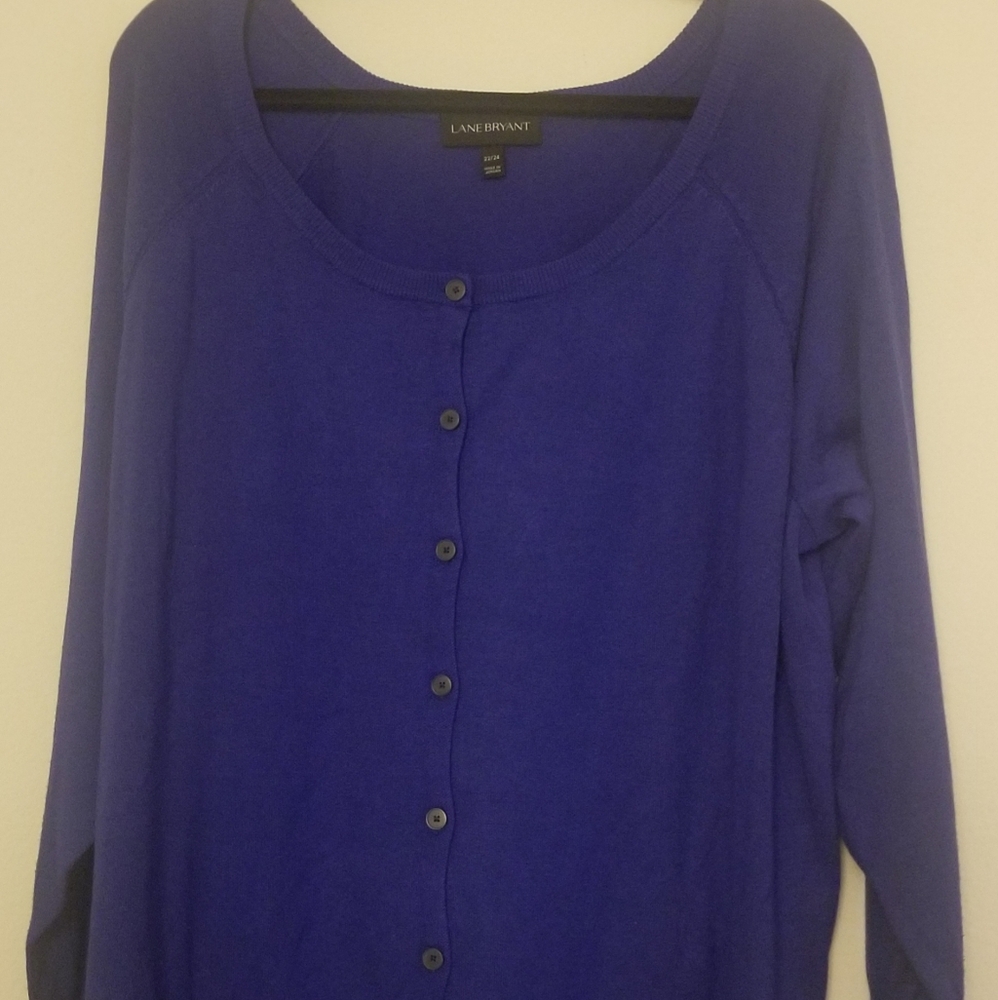 Vibrant blue cardigan